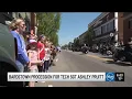 Dignified transfer procession for Tech Sgt Ashley Pruitt held Thursday