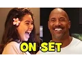 MOANA Behind The Scenes With The Voice Cast - Dwayne Johnson Auli i Cravalho B-Roll Bloopers