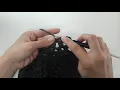 How to Crochet a Double Crochet Linked Double Crochet Two Together dcldc2tog