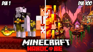 100 días en Minecraft pero es SOLO NETHER