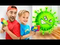 Download Lagu Chris defeats Viruses - Useful story for kids