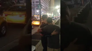 Mike Patton hanging out with fans after Faith No More MSG show in NYC 15