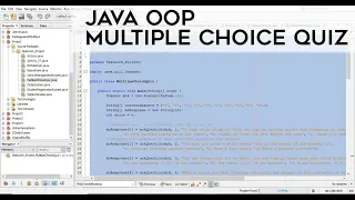 Java Program Multiple Choice Quiz Object Oriented Prog Quiz System in Java with Source Code OOP