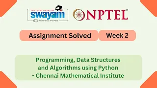 Programming Data Structures And Algorithms Using Python Week 2 NPTEL 2026