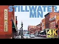 4K POV Driving Stillwater MN Scenic Winter Streets