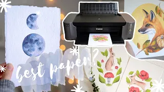 Best Paper for Watercolor Art Prints Making Art Prints at Home for Etsy or web shop