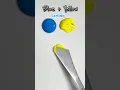 Download Lagu Mixing Blue and Yellow | Level EASY |  How to Make Green color #short #colormixing #asmr #relaxing