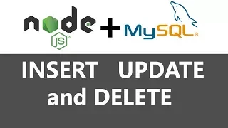 Node js MySQL CRUD - GET POST PUT and DELETE