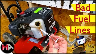 Replacing Mini Cultivator Tiller Fuel Lines