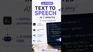 Python Text to Speech Tutorial Super Easy install module pytysx