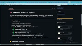 Android WebView JavaScript Injector