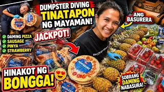 DUMPSTER DIVING TINATAPON PIZZA SAUSAGE KAHON KAHONG PRUTAS HINAKOT NI INDAY RONING