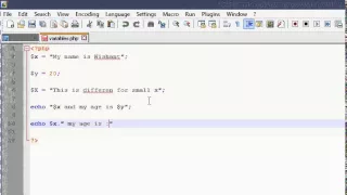 PHP tutorial for beginners 3 - Declaring variables local and global variables in PHP