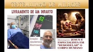 TESTEMUNHO DE MILAGRE - Anderson B. - Livramento de um infarto +   Mensagem Pastor  Damazio S.