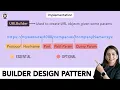 How does Builder Design Pattern solves problems like URL creation