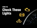 How to Check Common Warning Lights Check Engine ABS and Service Indicator Lights