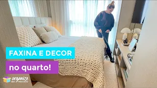 FAXINA COMPLETA NO QUARTO + DECORARANDO COM CHARME | Organize sem Frescuras  