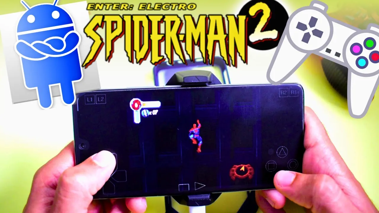 Spider-Man 2: Enter Electro - PS1 Emulator Android Gameplay (ePSXe) - Mobile - 2023