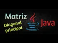 Como imprimir la diagonal principal de una matriz en Java