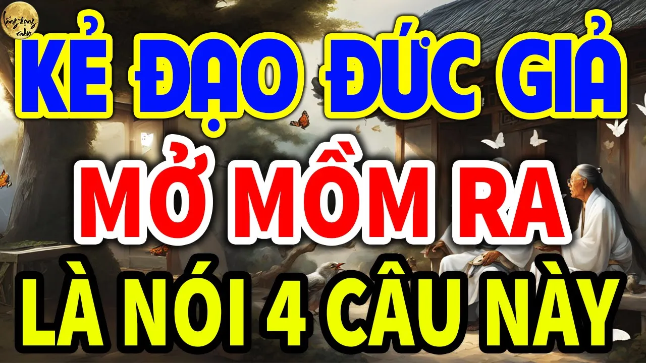 Outline Video Cổ Nhân Dạy: KẺ ĐẠO ĐỨC GIẢ Mở Mồm Ra Là Nói 4 CÂU NÀY, SỐNG KHÔN Biết Mà TRÁNH XA| LĐR