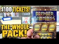 I RISKED 1 500 on the NEW 100 LOTTERY TICKET FULL PACK