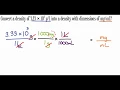 Conversions involving density