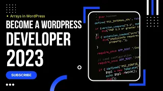 What are Arrays in WordPress How to Become a WordPress Developer 2023 WordPress Beginner Course