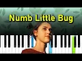 Lagu Em Beihold - Numb Little Bug, tiktok  (Piano tutorial)