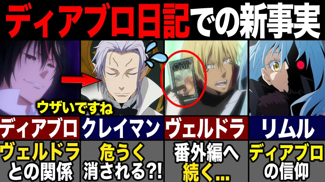 【転スラ】ディアブロとヴェルドラの秘密のやり取り?! リムルの2期までの動向を振り返った結果