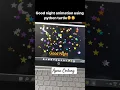 Good Night Animation in Python
