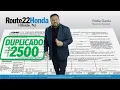 Route 22 Honda - Duplique su devolucion de impuestos