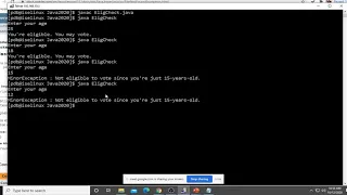 Create a user defined exception subclass in Java