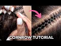 DETAILED CORNROW TUTORIAL step-by-step for beginners don t be scared i got you