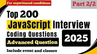 Top 200 JavaScript Interview Questions Ans Part - event async await web storage much more