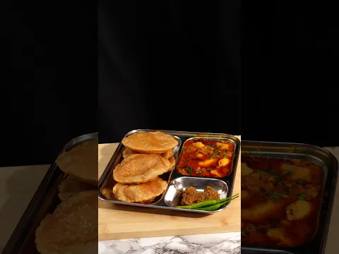 Bhandare Wale Aloo Puri ASMR Cooking #asmr #shorts #asmrcooking #crunchytreats #viral #trending