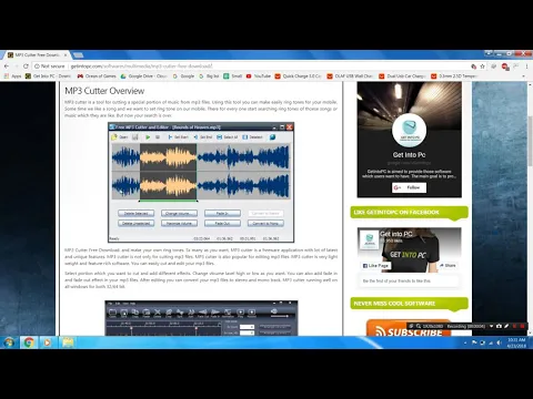Download MP3 MP3 cutter and editor | download & Install | laptop and pc