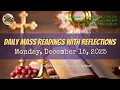 Lagu Today's Catholic Mass Readings \u0026 Gospel Reflection – Monday, December 15, 2025