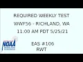 WSEOC Required Weekly Test - WWF56