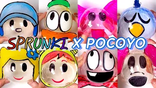 스프런키 X 포코요 테이프공 모아보기 - DIY SPRUNKI X Pocoyo Nano Tape Bubbles!