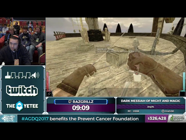 Dark Messiah of Might and Magic by razgrillz in 34:23 - AGDQ 2017 - Part 58