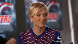 Avengers Age of Ultron Super Six Cast in Action Interview