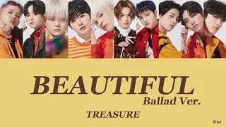 Download 【歌詞 / パート分け】BEAUTIFUL Ballad Ver. - TREASURE MP3