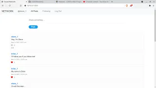 Project 4 - Network CS50 Web Programming with Python and JavaScript