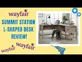 Wayfair Furniture Review Sauder Summit Station L Shape Desk Furniture Assembly Service Boston