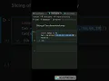Slicing of 2D Array in Python