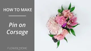 How To Make a Pin On Corsage Flower Moxie