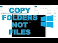 Copy folder structure without files in Windows