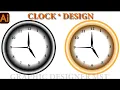How to Design a Professional Wall Clock in Adobe Illustrator Clock Design Tutorial for Beginners
