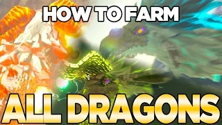 How to Farm all Dragons in Breath of the Wild - Dinraal Naydra Farosh Austin John Plays