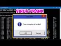 How to Create an Funny Harmless Computer Virus Prank Fake Virus - Notepad virus CMD Trick
